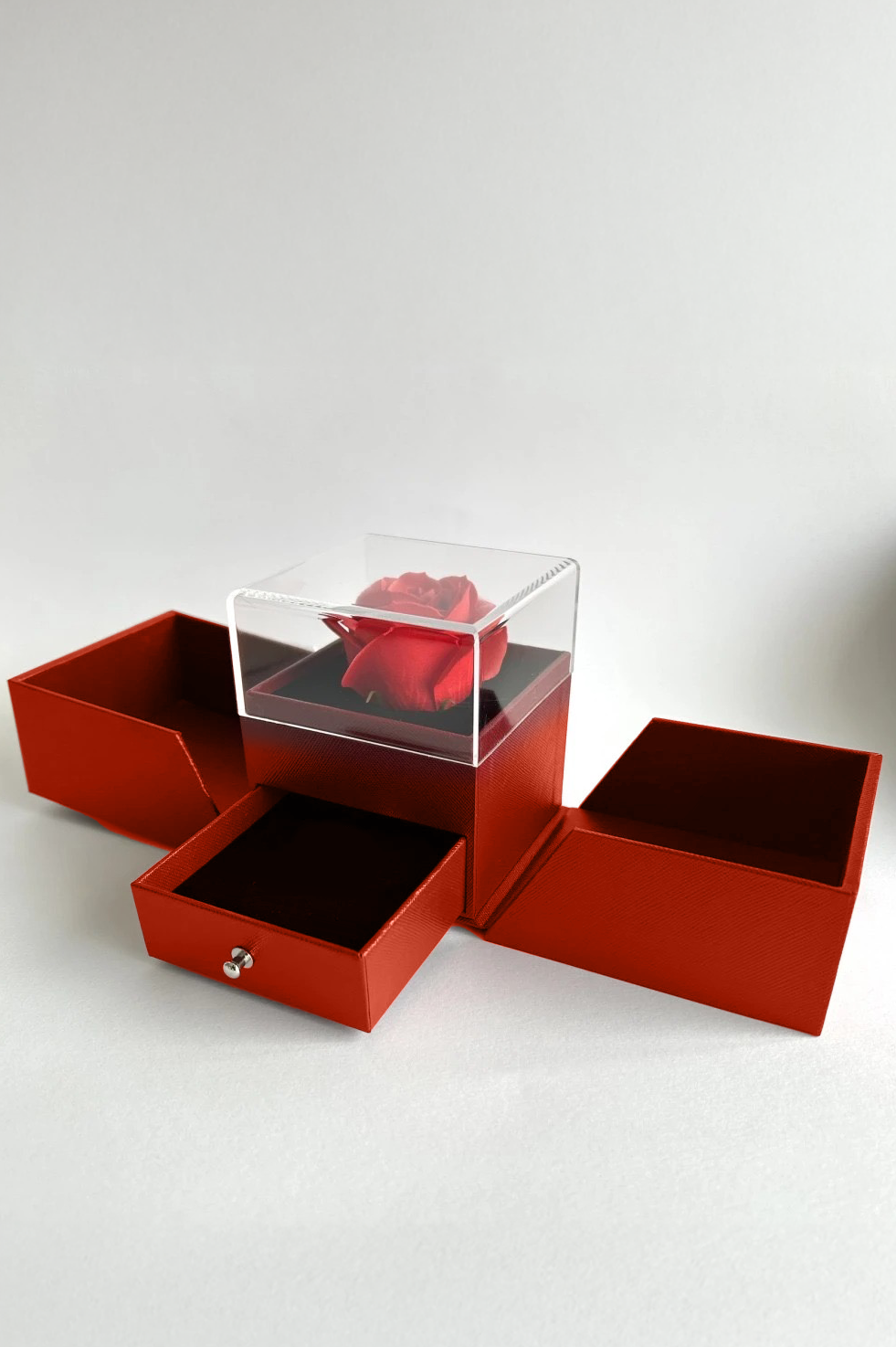 💝 Cofanetto Rosa Eterna & Collana Cuore 💝