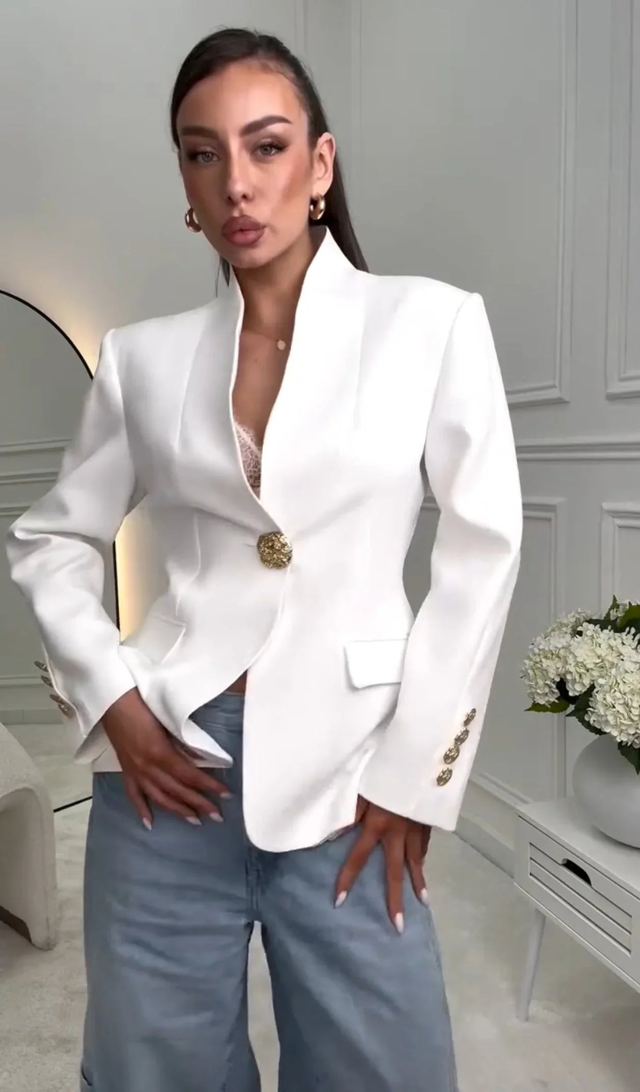 Blazer Soleil bianco