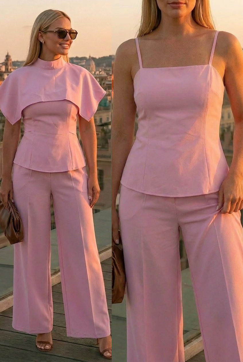 Coordinato Alessia (Bustier + Pantalone + Coprispalle)