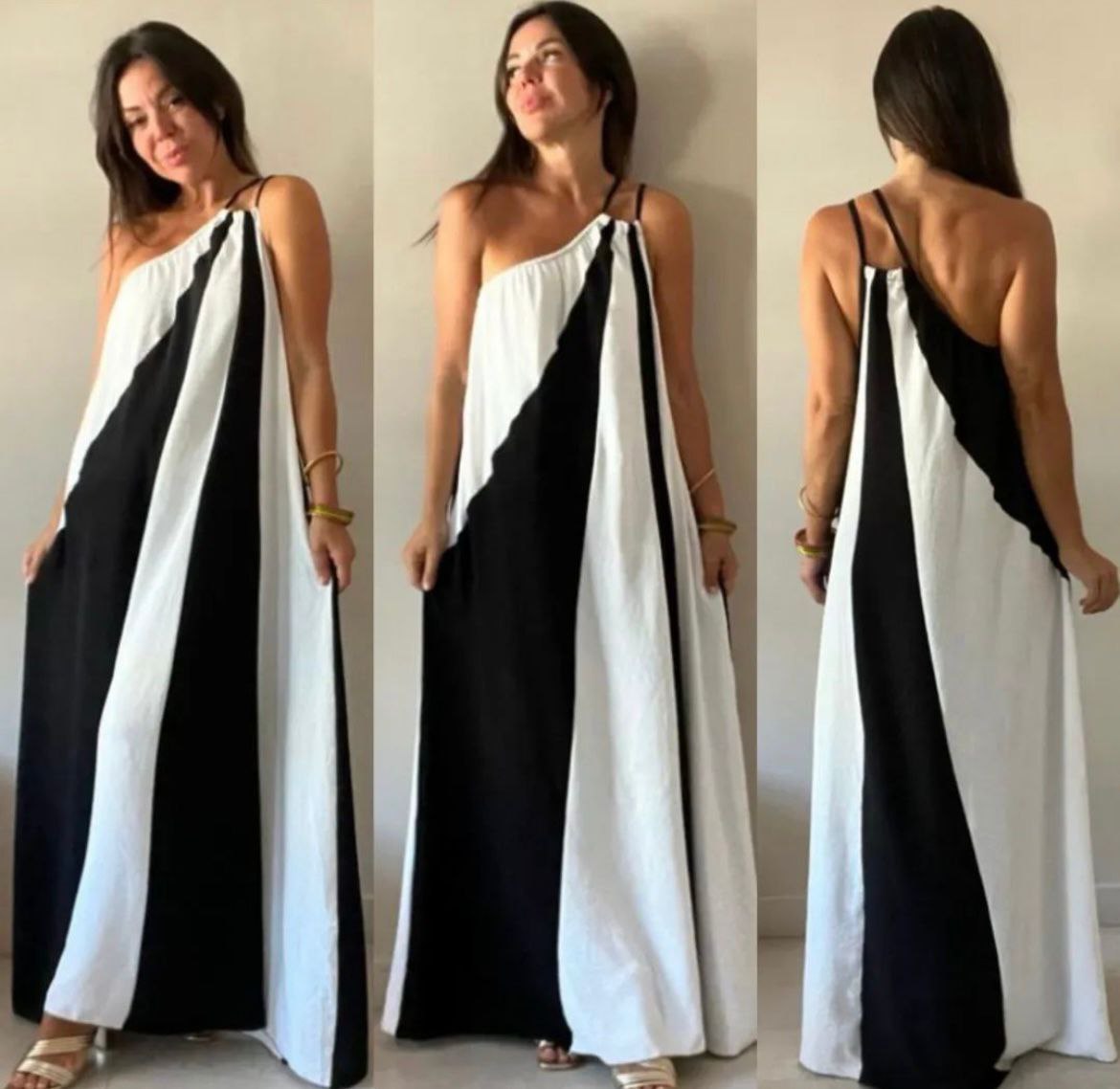 abito ostia nero e bianco