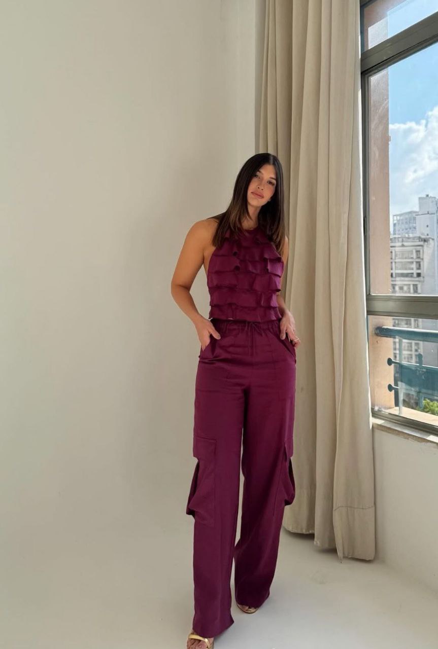 Completo Gabrielle bordeaux