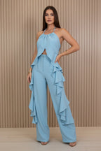 Completo Top Lungo e Pantalone