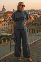 Coordinato Alessia (Bustier + Pantalone + Coprispalle)