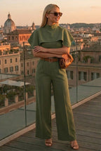 Coordinato Alessia (Bustier + Pantalone + Coprispalle)