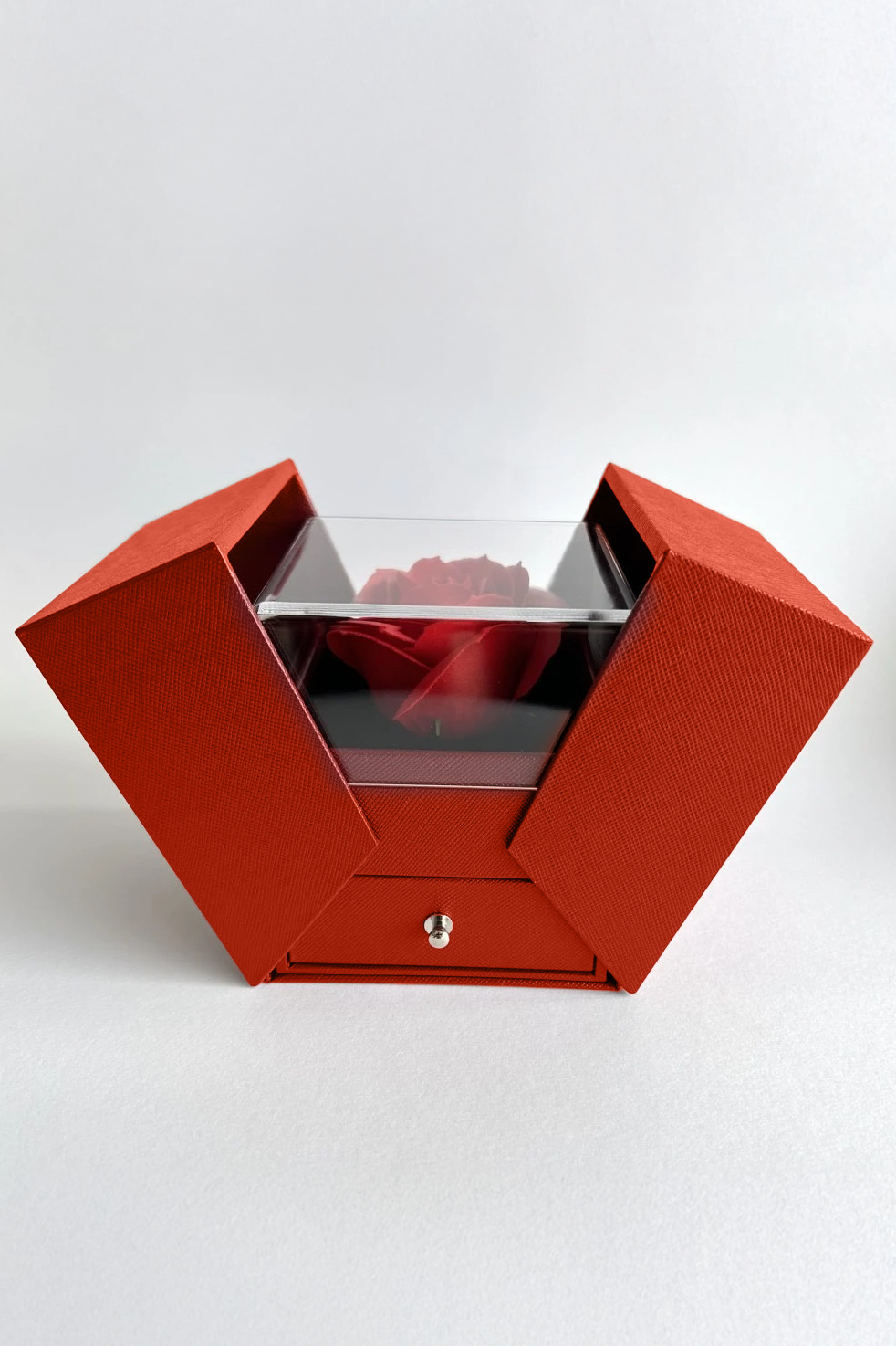 💝 Cofanetto Rosa Eterna & Collana Cuore 💝