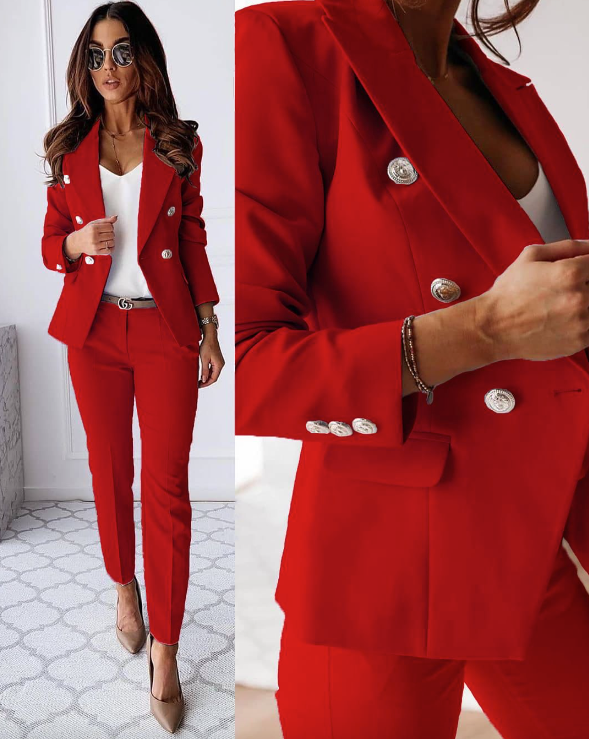 Tailleur Mike rosso