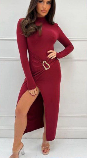 Vestito Ethereal Elegance rosso