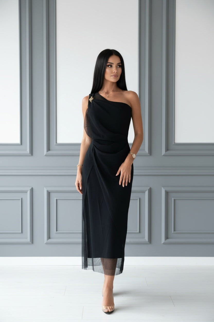 Vestito Tulle Monospalla