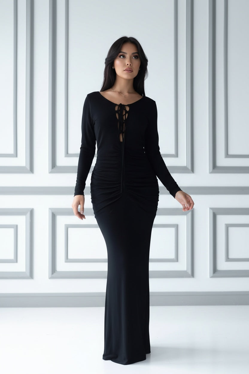Vestito Lungo con Lacci