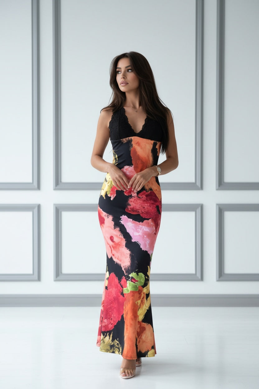 Vestito  con Texture Fantasia