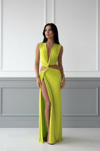 Vestito Cut-Out con Nodo