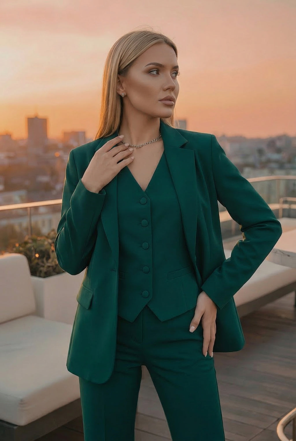 Completo Tailleur e Gilet con Pantalone Farnèt