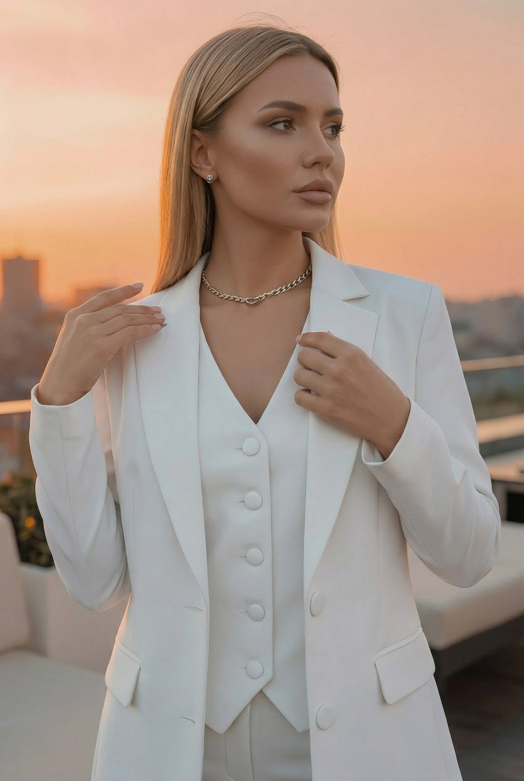 Completo Tailleur e Gilet con Pantalone Farnèt