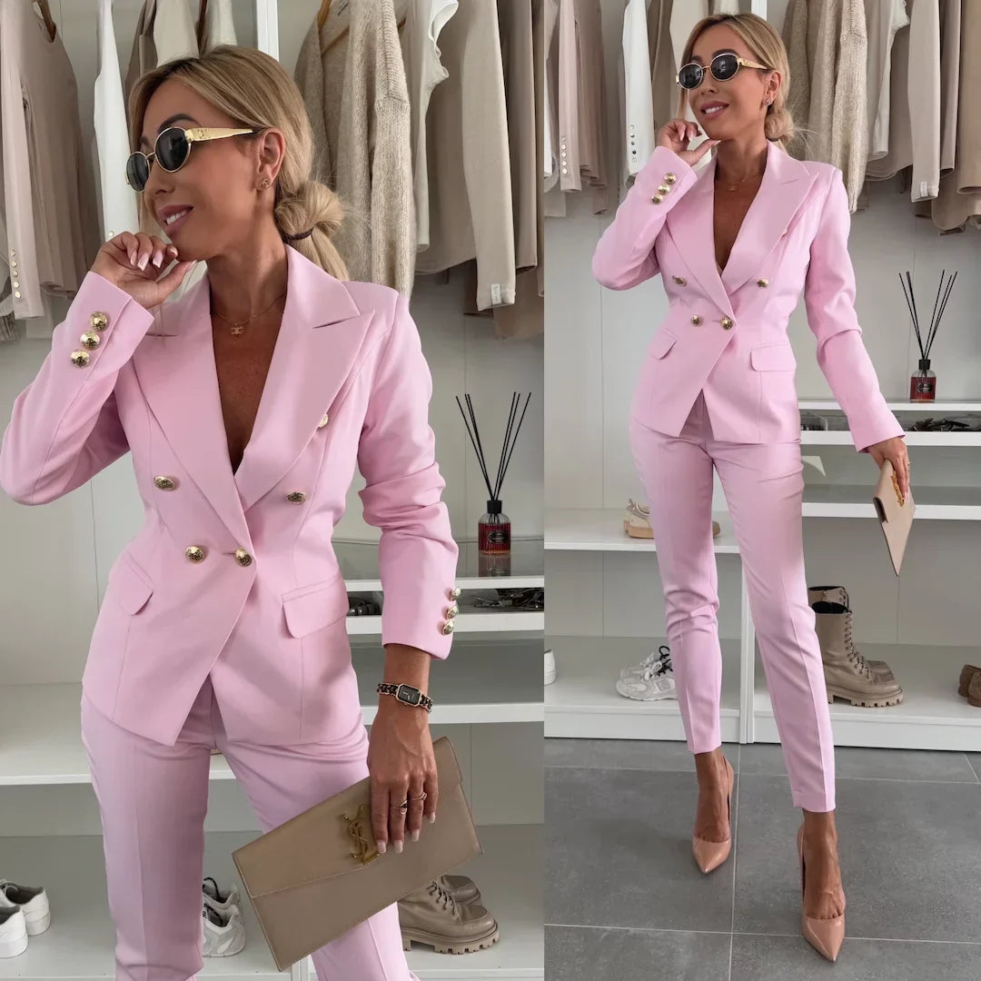 Tailleur Mike rosa
