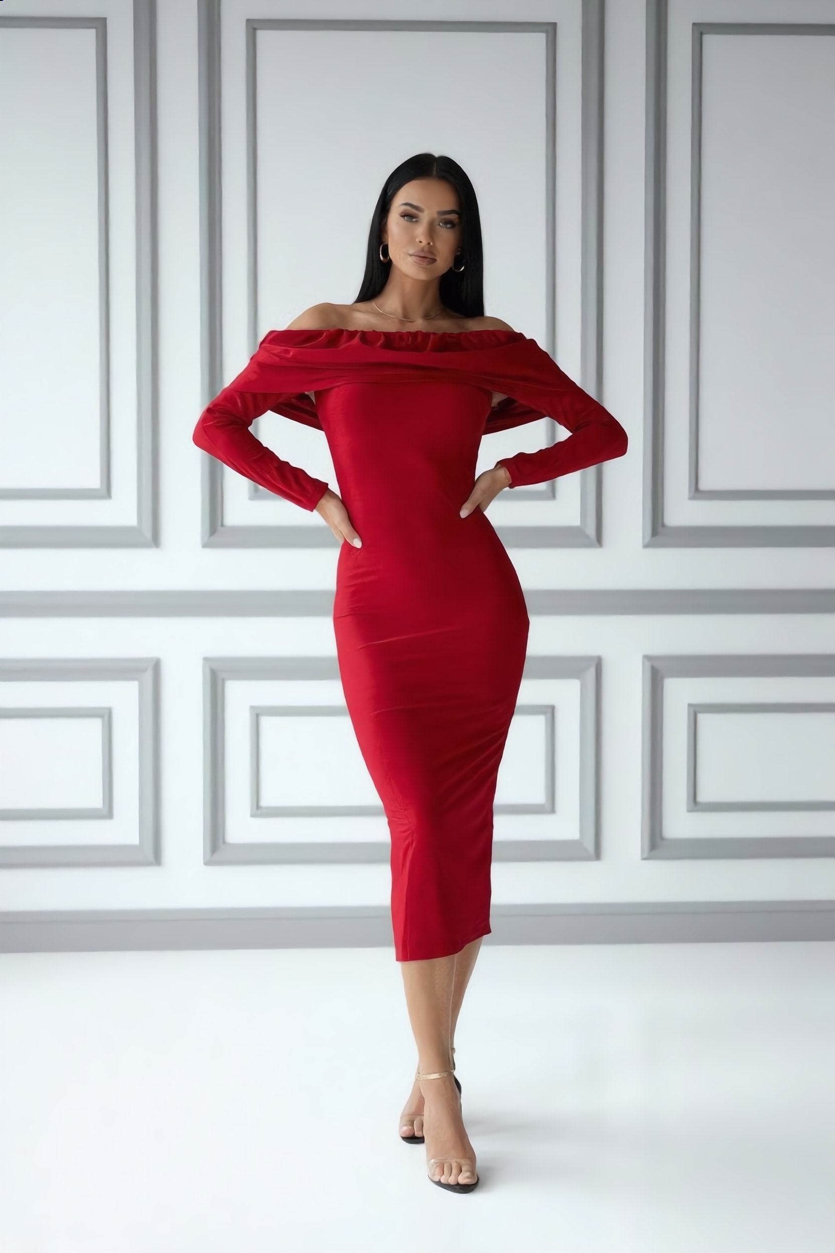 Abito Rosso Longuette