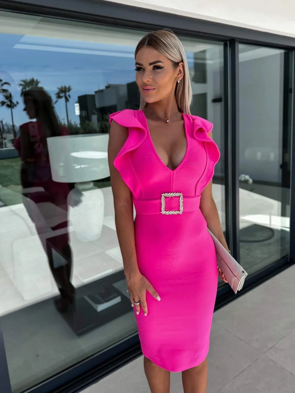 vestito avaline fucsia